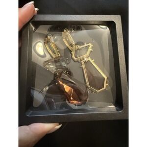 Commense Golden Geo Shaped Hanging Earrings Womens One Size‎